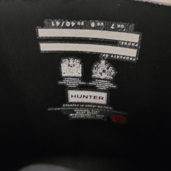 Hunter Play Boot Short Size 9 Black - Picture 7 of 11